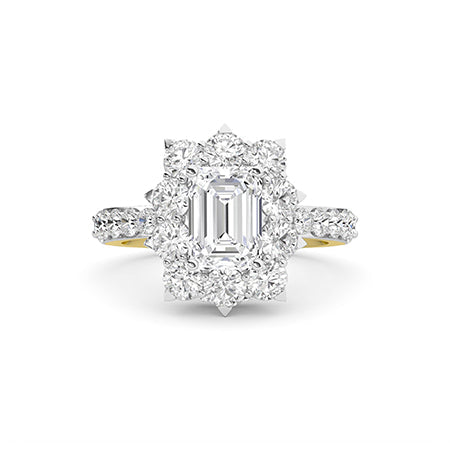 LG Diamond Ring in Rose Gold - Binson Diamonds Antwerp