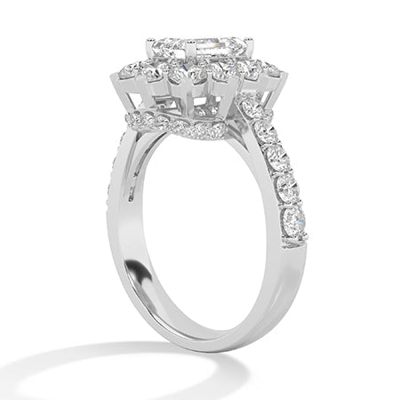 LG Diamond Ring in Rose Gold - Binson Diamonds Antwerp