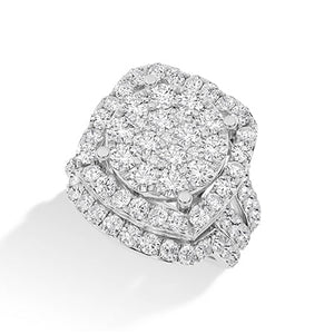 LG Diamond Ring in Yellow Gold - Binson Diamonds Antwerp