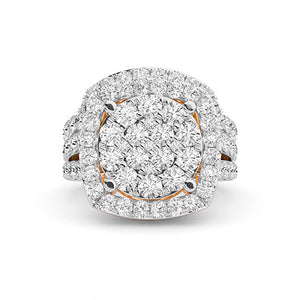 LG Diamond Ring in Yellow Gold - Binson Diamonds Antwerp