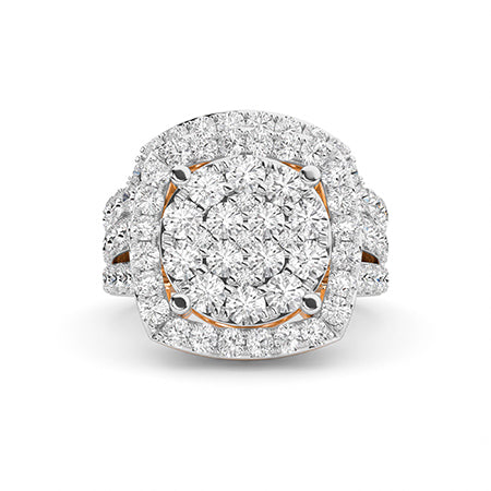 LG Diamond Ring in Yellow Gold - Binson Diamonds Antwerp