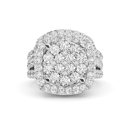 LG Diamond Ring in Yellow Gold - Binson Diamonds Antwerp