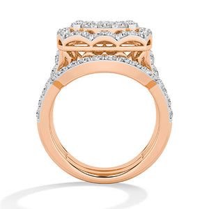 LG Diamond Ring in White Gold - Binson Diamonds Antwerp