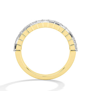 Lab-Grown Diamond Ring in 18K yellow gold, front view