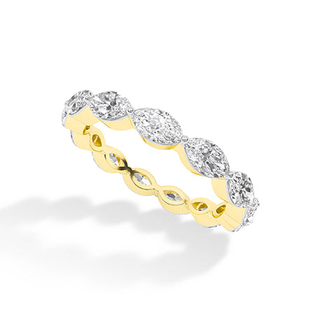 LG Diamond Ring in Rose Gold - Binson Diamonds Antwerp