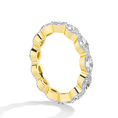LG Diamond Ring in Rose Gold - Binson Diamonds Antwerp