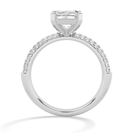 Emerald LG Diamond Ring in Yellow Gold - Binson Diamonds Antwerp