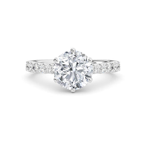 LR60494-3 lab-grown diamond ring