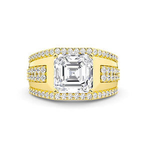 18K Lab-Grown Diamond Ring – MGR00312 - Yellow Gold