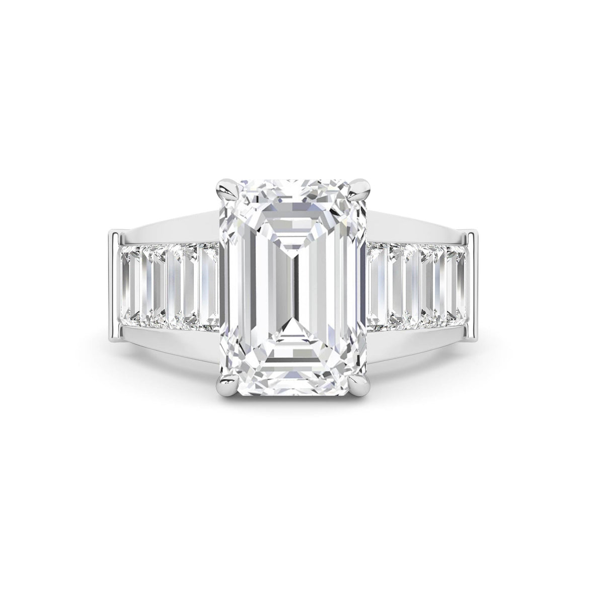 18K Lab-Grown Diamond Ring – MLR00287-1 - White Gold