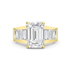 18K Lab-Grown Diamond Ring – MLR00287-1 - Yellow Gold