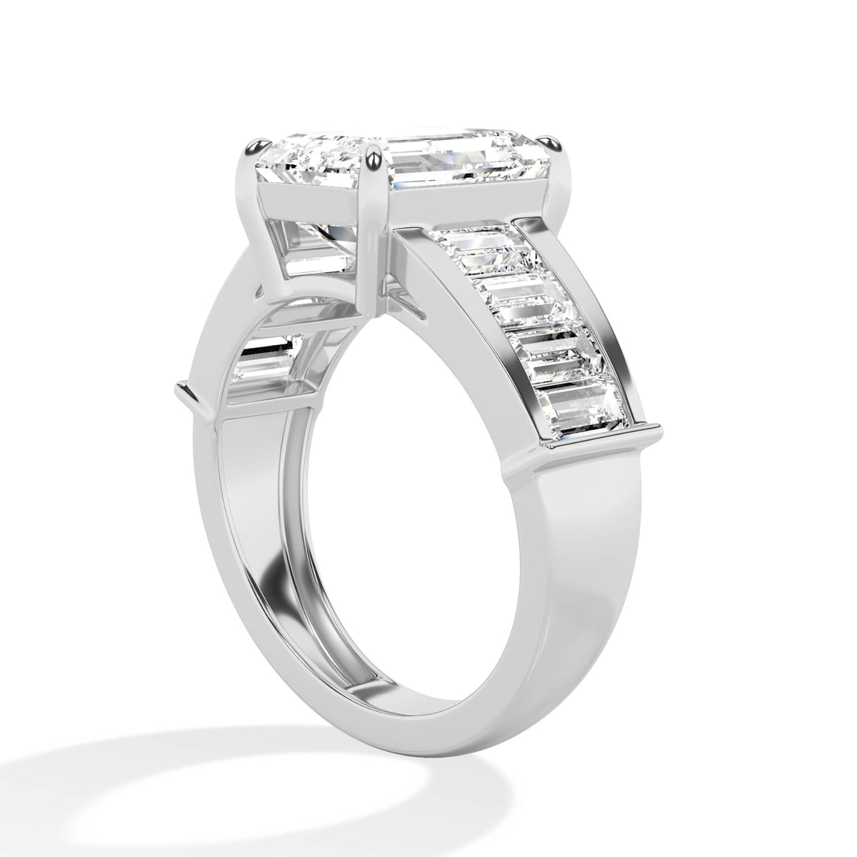 18K Lab-Grown Diamond Ring – MLR00287-1 - White Gold