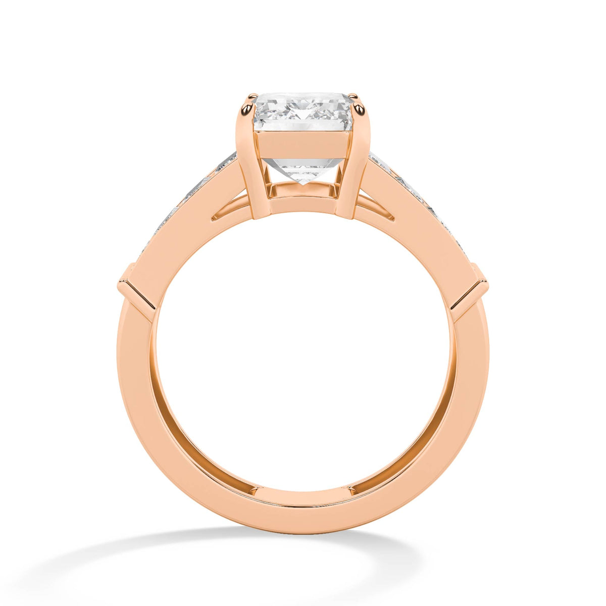 Emerald LG Diamond Ring – MLR00287 - Rose Gold