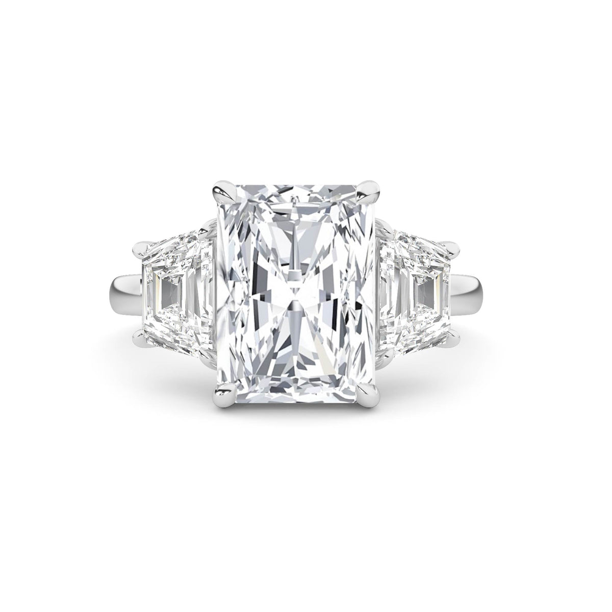 18K Lab-Grown Diamond Ring – MLR00288 - White Gold