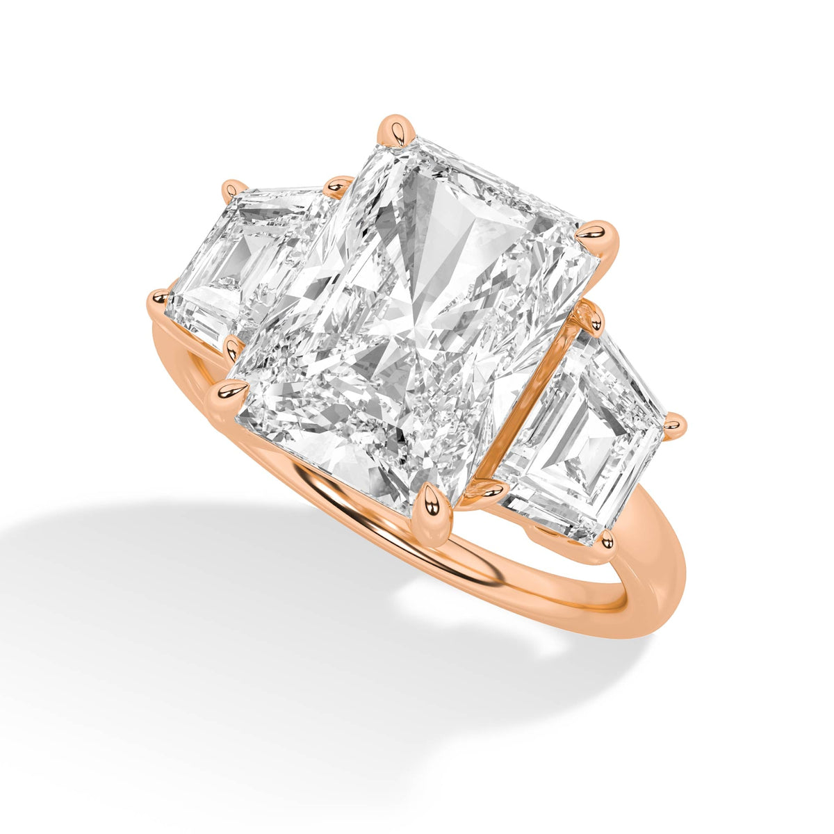 18K Lab-Grown Diamond Ring – MLR00288 - Rose Gold