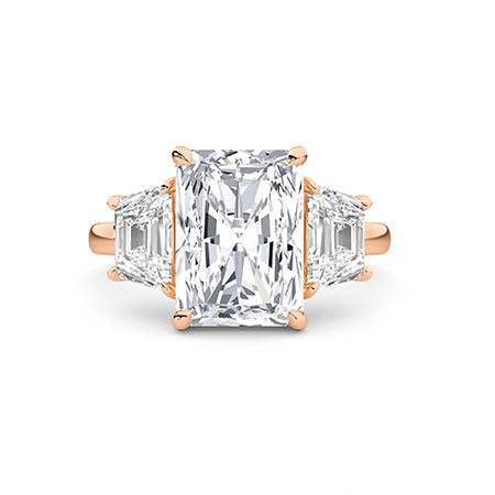 18K Lab-Grown Diamond Ring – MLR00288 - Rose Gold
