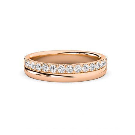 18K Lab-Grown Diamond Ring – MLR00311 - Rose Gold