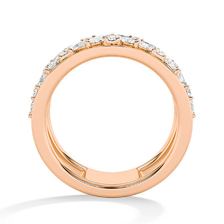 18K Lab-Grown Diamond Ring – MLR00534 - Rose Gold