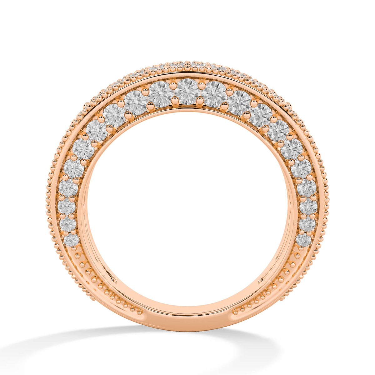 Round LG Diamond Ring – MLR00536 - Rose Gold