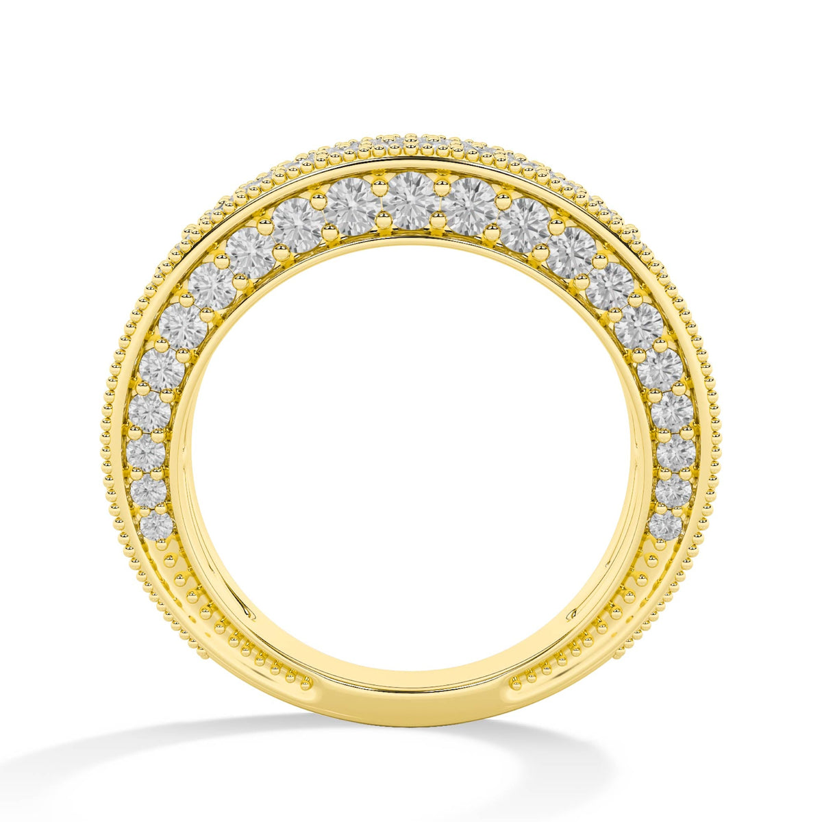 Round LG Diamond Ring – MLR00536 - Yellow Gold