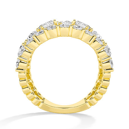 18K Lab-Grown Diamond Ring – MLR00564 - Yellow Gold