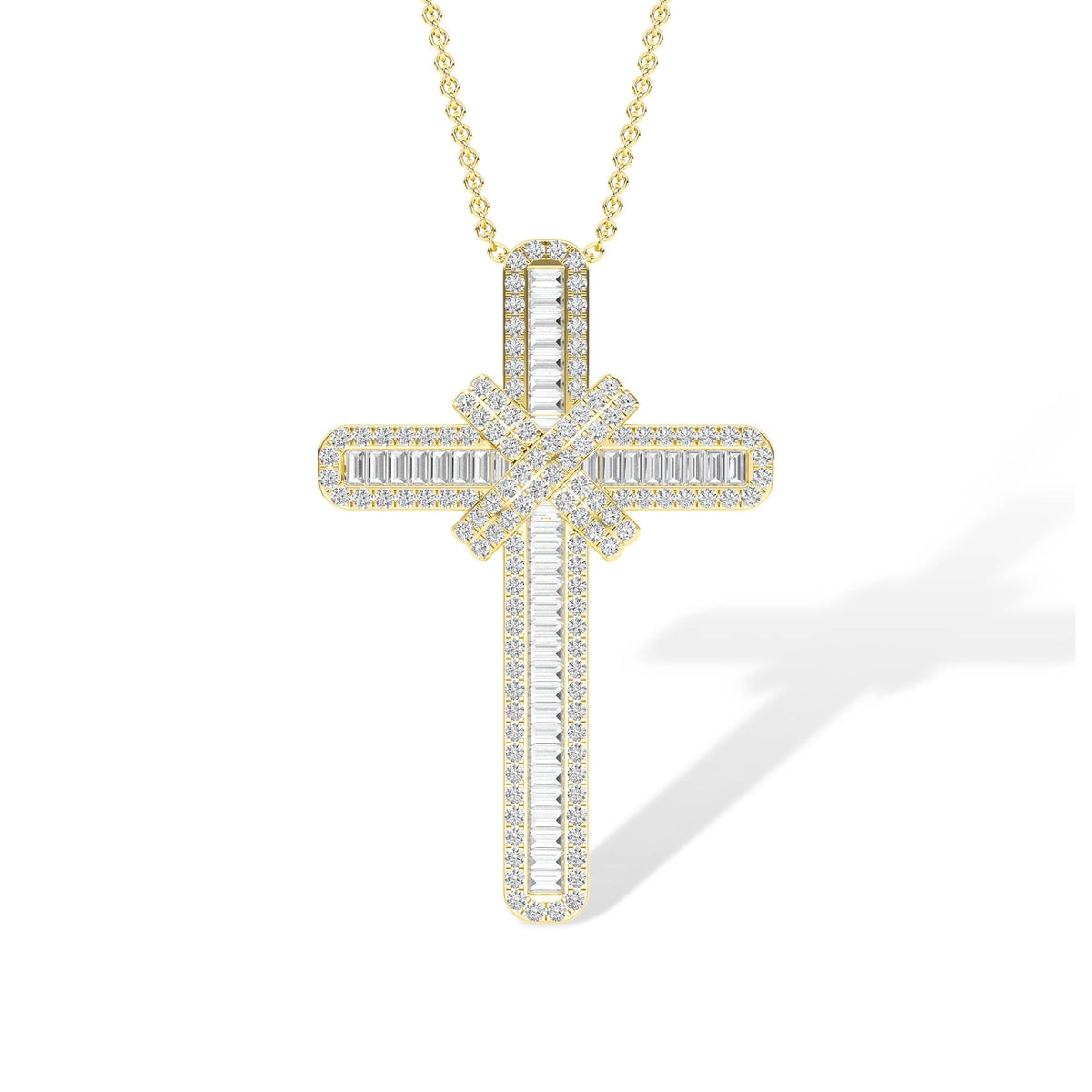 18K Lab-Grown Diamond Pendant – MPT00543 - Yellow Gold