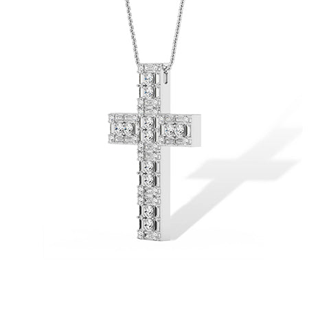 LG Diamond Pendant in Rose Gold - Binson Diamonds Antwerp