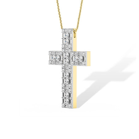 LG Diamond Pendant in Rose Gold - Binson Diamonds Antwerp