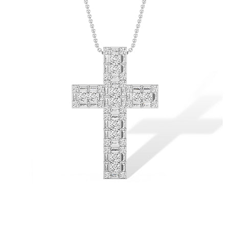LG Diamond Pendant in Rose Gold - Binson Diamonds Antwerp
