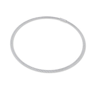 Round LG Diamond Necklace in Yellow Gold - Binson Diamonds Antwerp