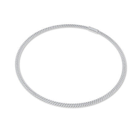 Round LG Diamond Necklace in Yellow Gold - Binson Diamonds Antwerp