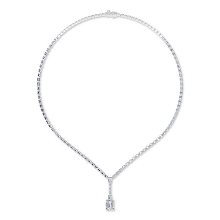 LG Diamond Necklace in Rose Gold - Binson Diamonds Antwerp