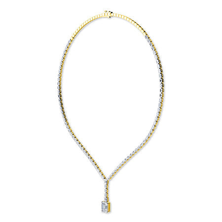 LG Diamond Necklace in White Gold - Binson Diamonds Antwerp