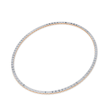 LG Diamond Necklace in White Gold - Binson Diamonds Antwerp