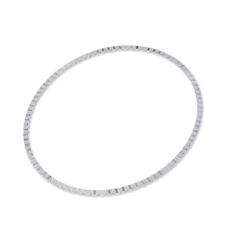 LG Diamond Necklace in Rose Gold - Binson Diamonds Antwerp