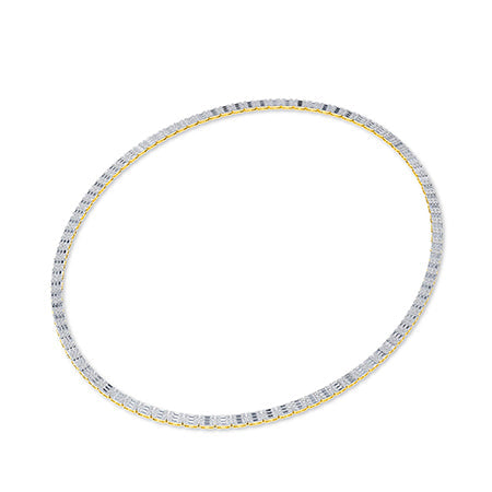 LG Diamond Necklace in Yellow Gold - Binson Diamonds Antwerp