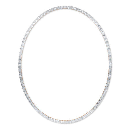 LG Diamond Necklace in Yellow Gold - Binson Diamonds Antwerp