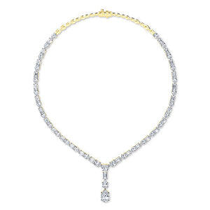 LG Diamond Necklace in Rose Gold - Binson Diamonds Antwerp