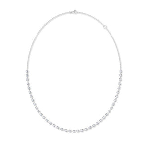Round LG Diamond Necklace in Rose Gold - Binson Diamonds Antwerp