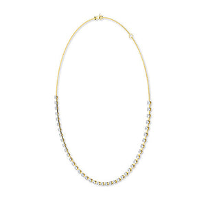 Round LG Diamond Necklace in Rose Gold - Binson Diamonds Antwerp