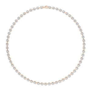 Round LG Diamond Necklace – NK62111-7 - Rose Gold