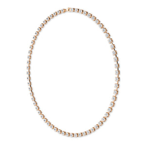 Round LG Diamond Necklace – NK62111-7 - Rose Gold