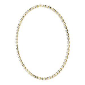 Round LG Diamond Necklace – NK62111-7 - Yellow Gold