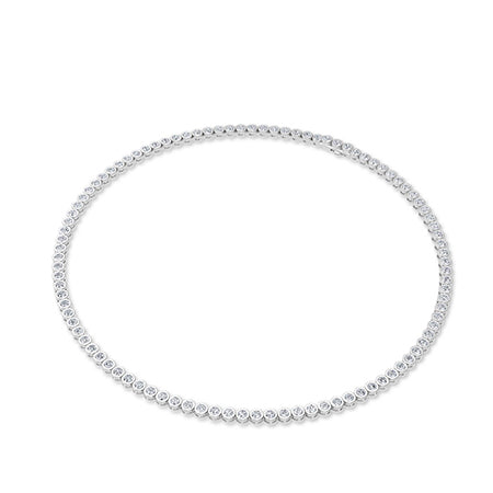 Round LG Diamond Necklace in Rose Gold - Binson Diamonds Antwerp