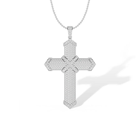 Round LG Diamond Pendant in Yellow Gold - Binson Diamonds Antwerp