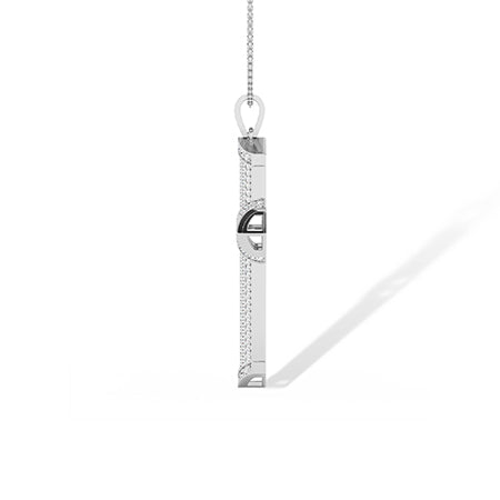 Round LG Diamond Pendant in Rose Gold - Binson Diamonds Antwerp
