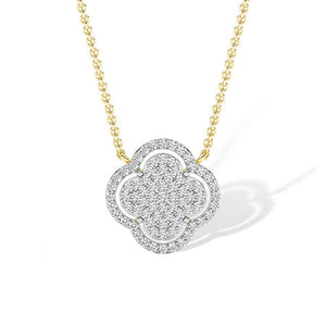 Round LG Diamond Pendant in Rose Gold - Binson Diamonds Antwerp