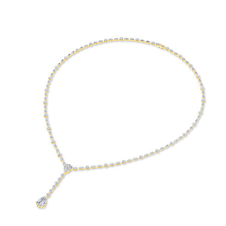 Marquise LG Diamond Necklace – NK66697-1 - Yellow Gold