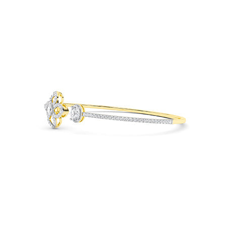 Oval LG Diamond Bracelet in White Gold - Binson Diamonds Antwerp