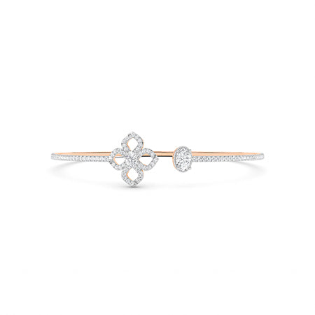Oval LG Diamond Bracelet in White Gold - Binson Diamonds Antwerp